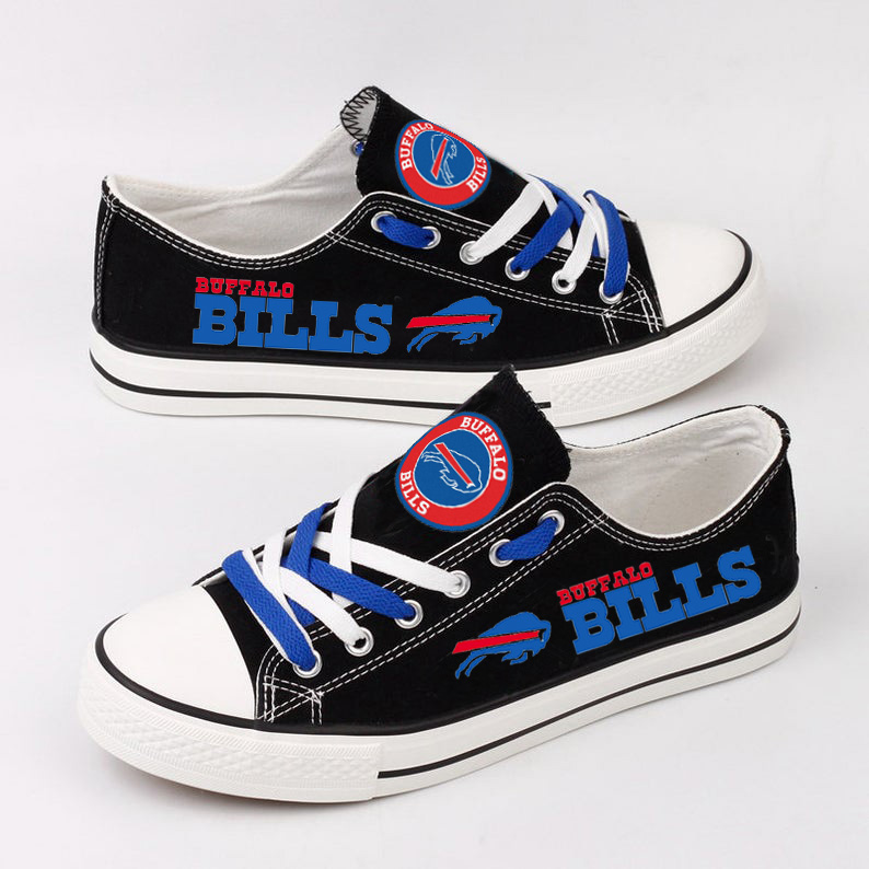 Casual printing couple's canvas shoes-Buffalo Bills - fitnfan