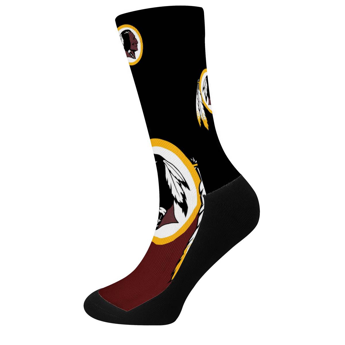 Washington Redskins For Bare Feet Crew Socks-Washington Commanders - fitnfan