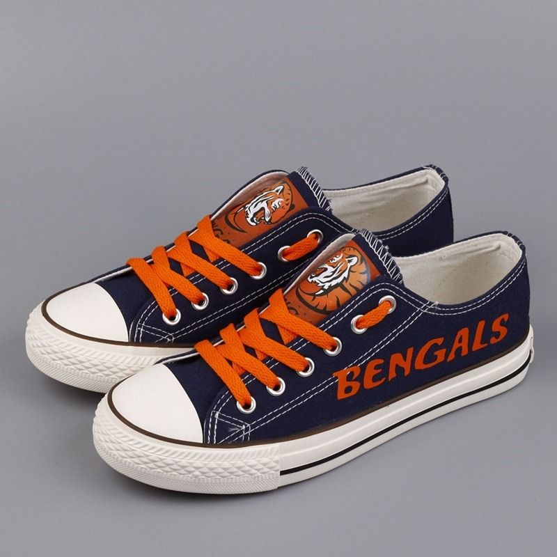 Casual printing couple's canvas shoes-Cincinnati Bengals - fitnfan