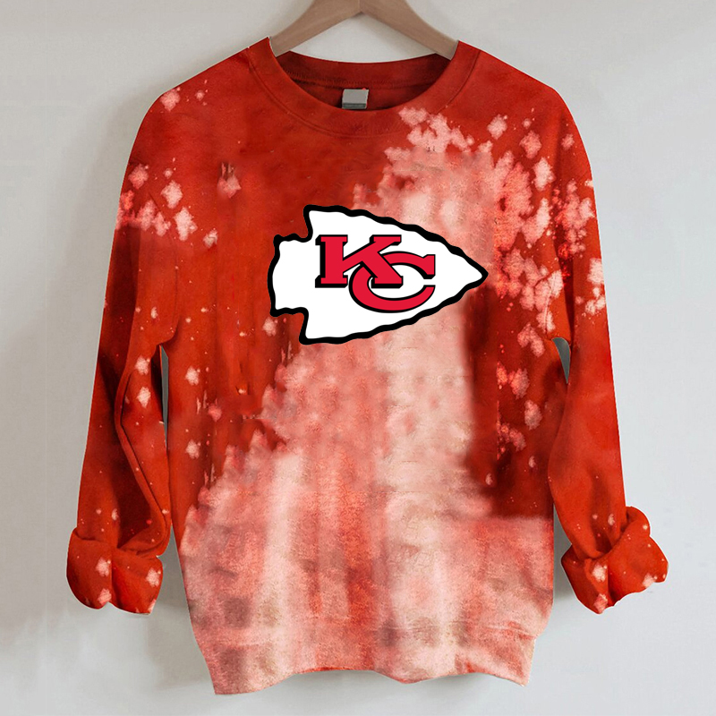 fashion tie dye printed long sleeve Pullover - fitnfan