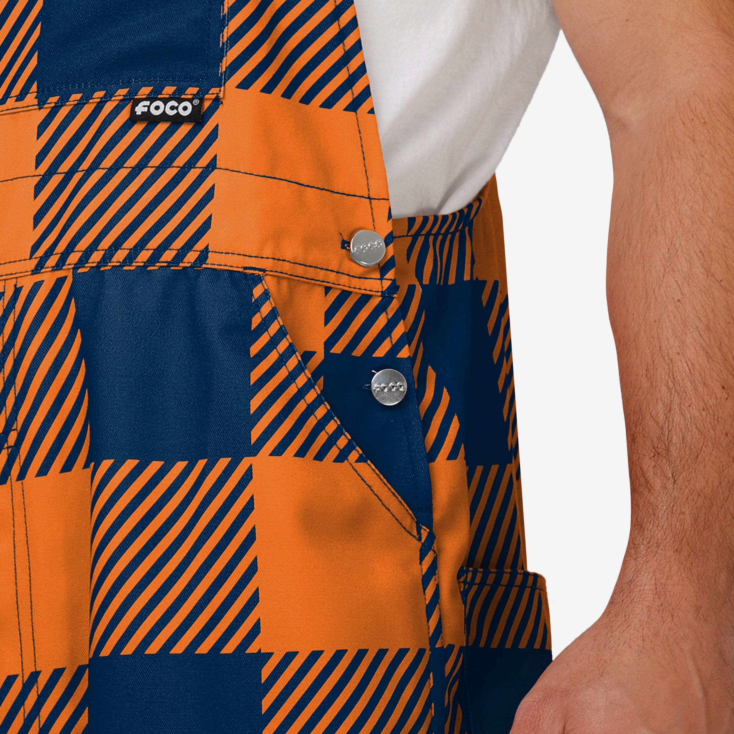 Chicago Bears Mens Plaid Bib Overalls-Chicago Bears - fitnfan