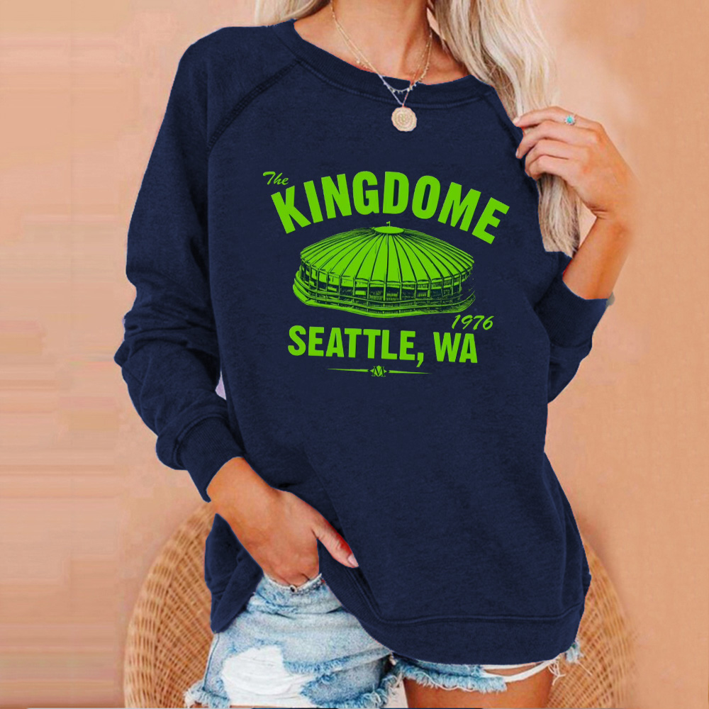fashion loose Casual sports printed Pullover-Seattle Seahawks - fitnfan