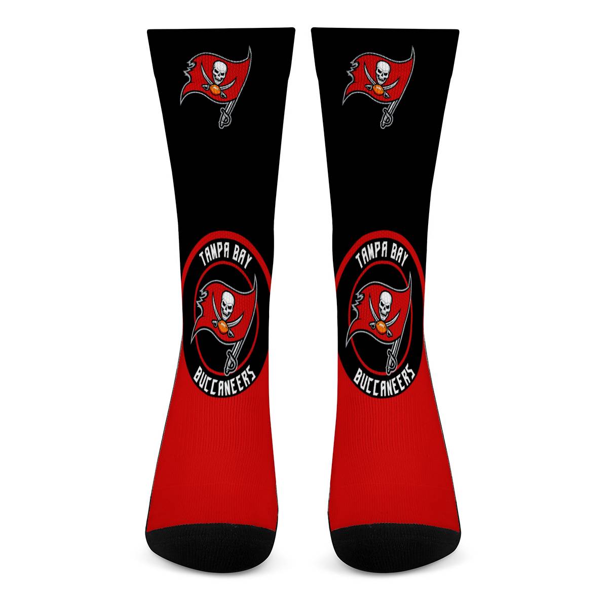 Tampa Bay Buccaneers For Bare Feet Crew Socks-Tampa Bay Buccaneers - fitnfan
