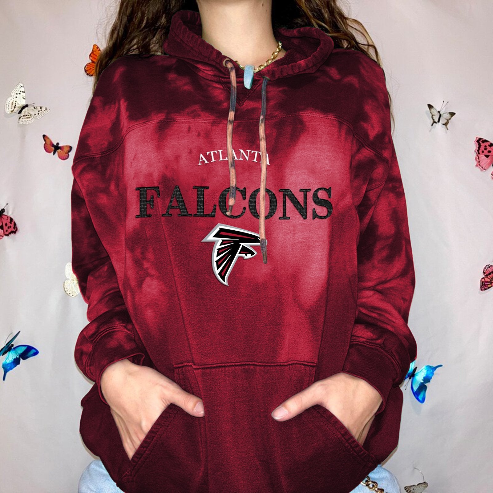 Atlanta Falcons Women Printed  Hoodie-Atlanta Falcons - fitnfan