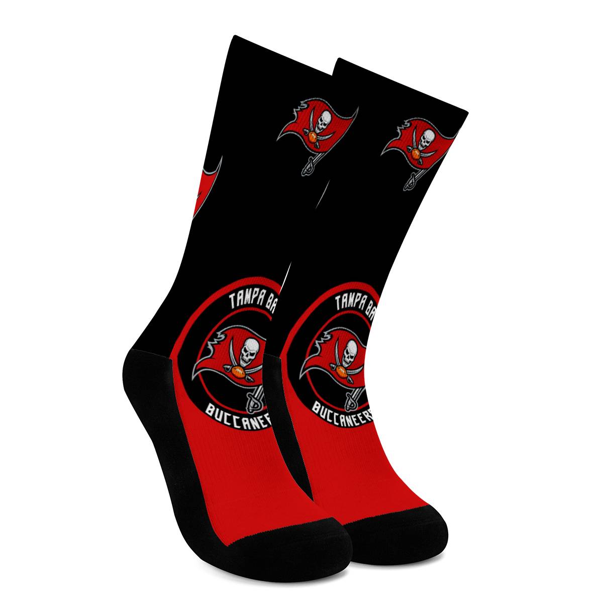 Tampa Bay Buccaneers For Bare Feet Crew Socks-Tampa Bay Buccaneers - fitnfan