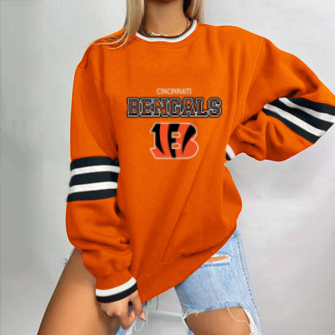 Cincinnati Bengals Printed Sweatshirt-Cincinnati Bengals - fitnfan