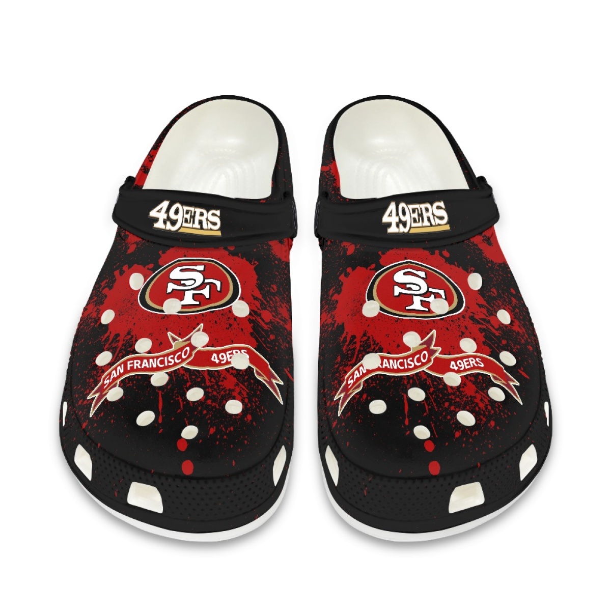 Crocs/beach shoes-San Francisco 49ers - fitnfan