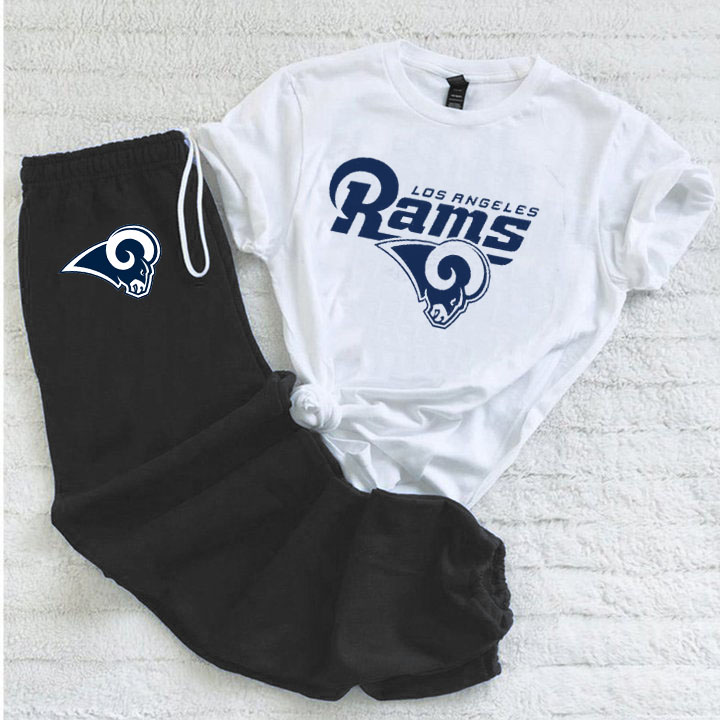 Casual loose fashion printed suit-Los Angeles Rams - fitnfan