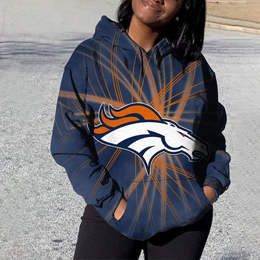 Denver Broncos3D Printed Pocket Pullover Hoodie-Denver Broncos - fitnfan