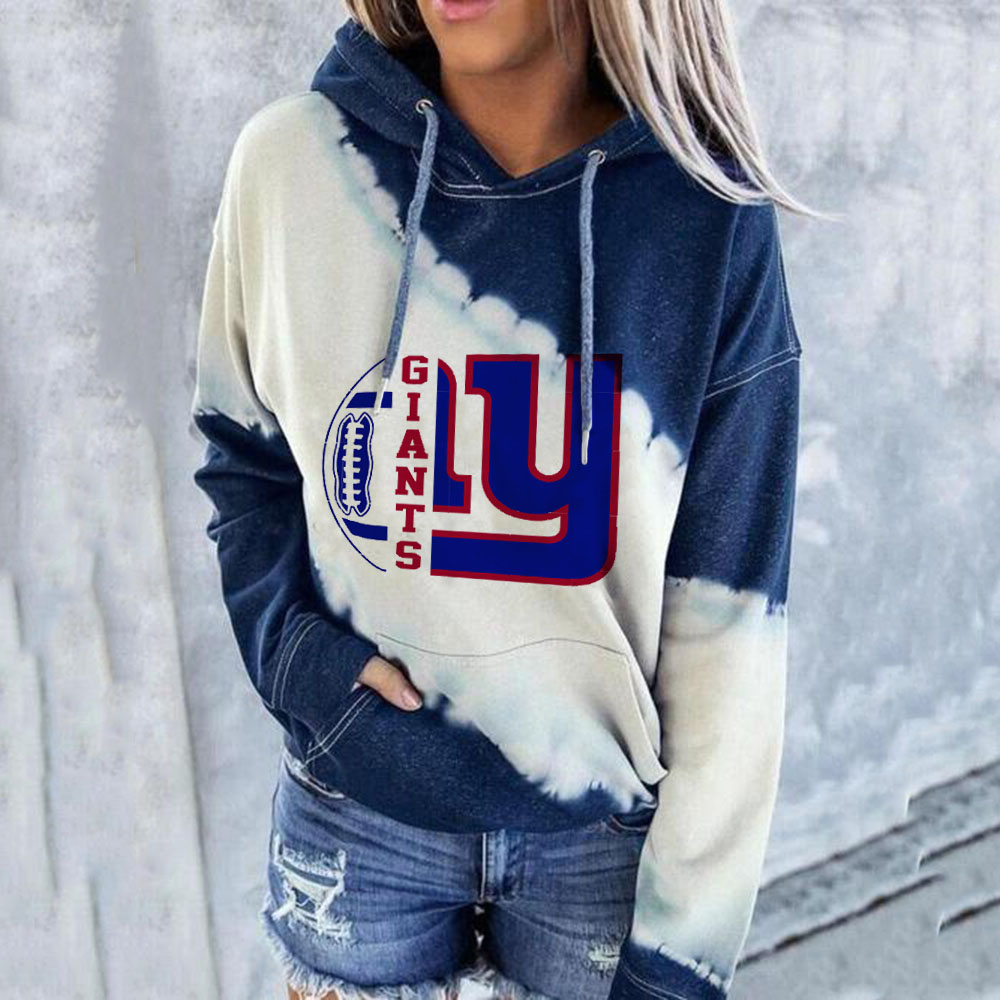 Casual printed Hoodie for men and women-New York Giants - fitnfan