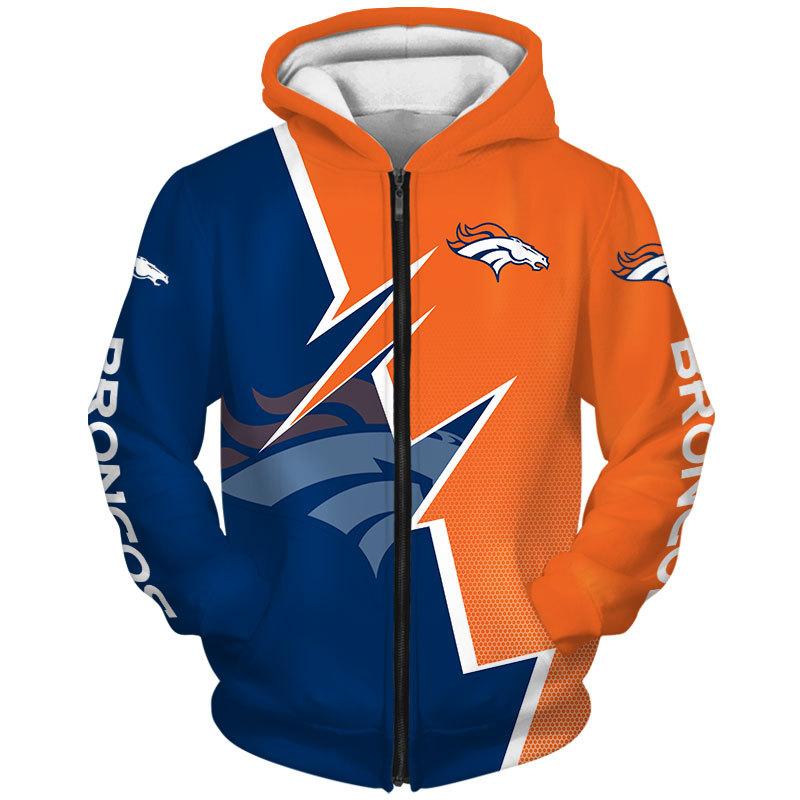 Denver Broncos Limited Edition Zip-Up Hoodie-Denver Broncos - fitnfan