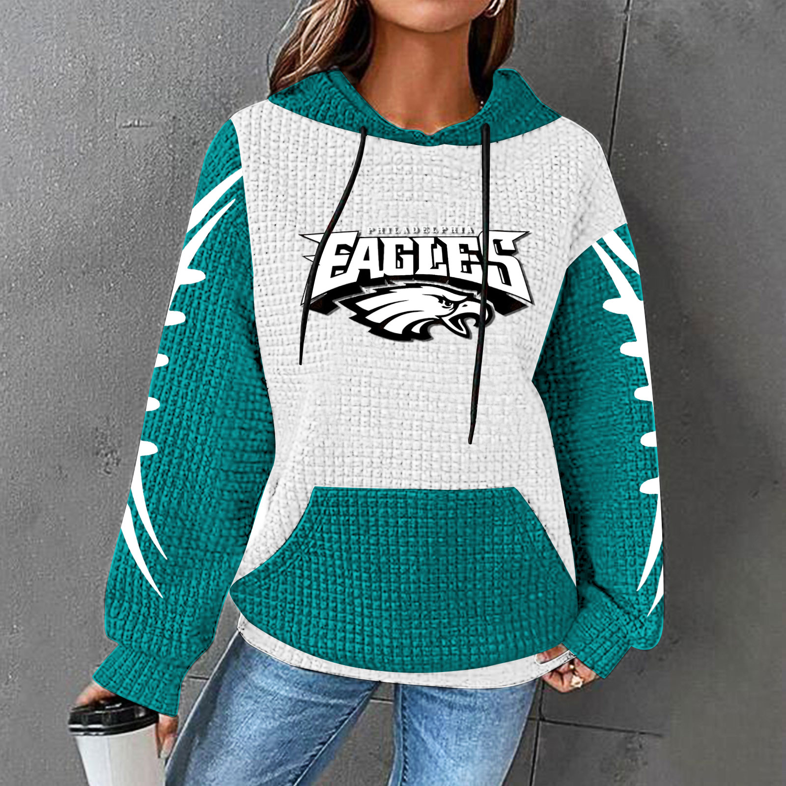 Casual printed Hoodie for men and women-Philadelphia Eagles - fitnfan