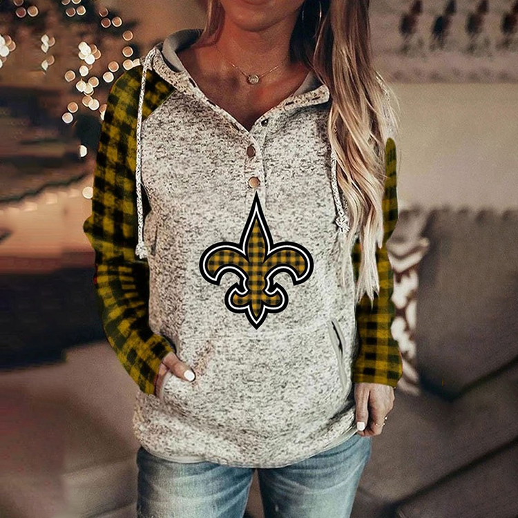 New Classic Retro Printed Women's Sweatshirt-New Orleans Saints - fitnfan