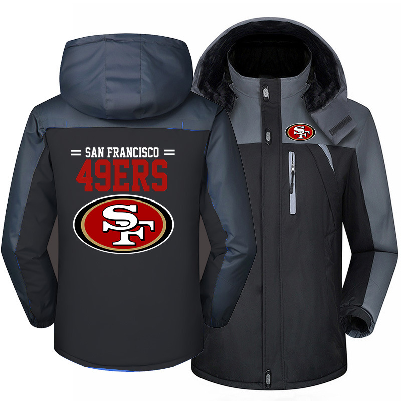 New winter fleece jacket sweater hoodie clothes-San Francisco 49ers - fitnfan