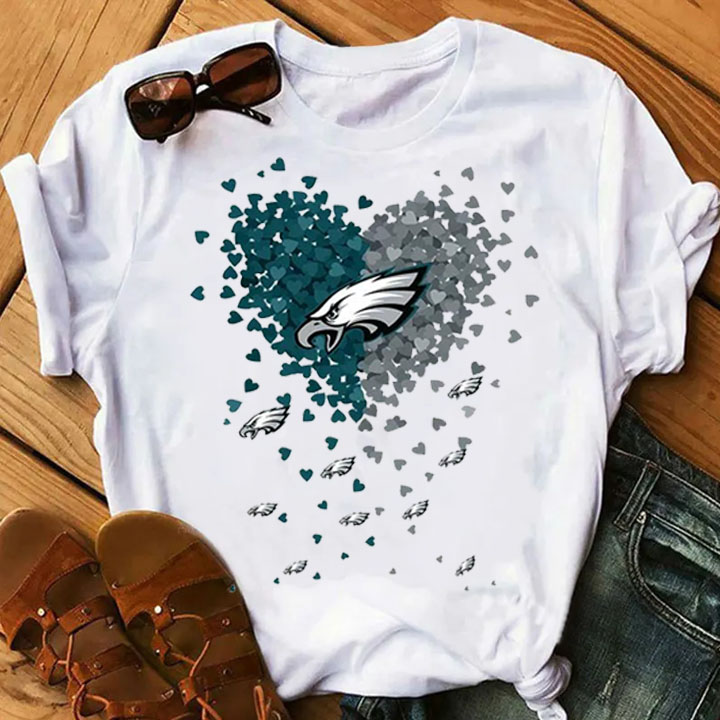 Print round neck unisex T-shirt-Philadelphia Eagles - fitnfan