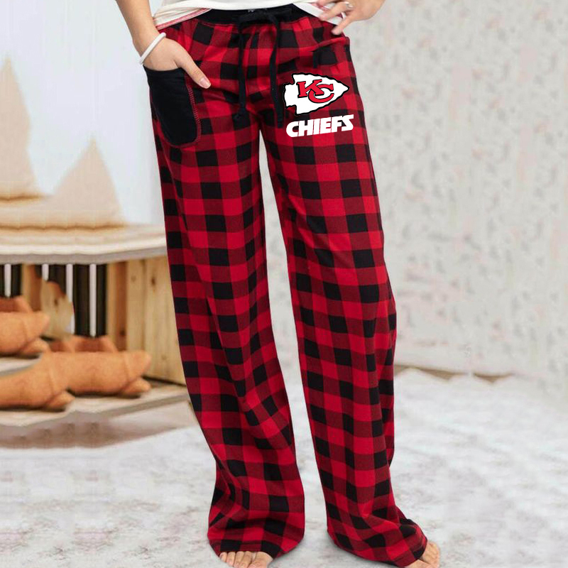 Casual Plaid printed pants - fitnfan