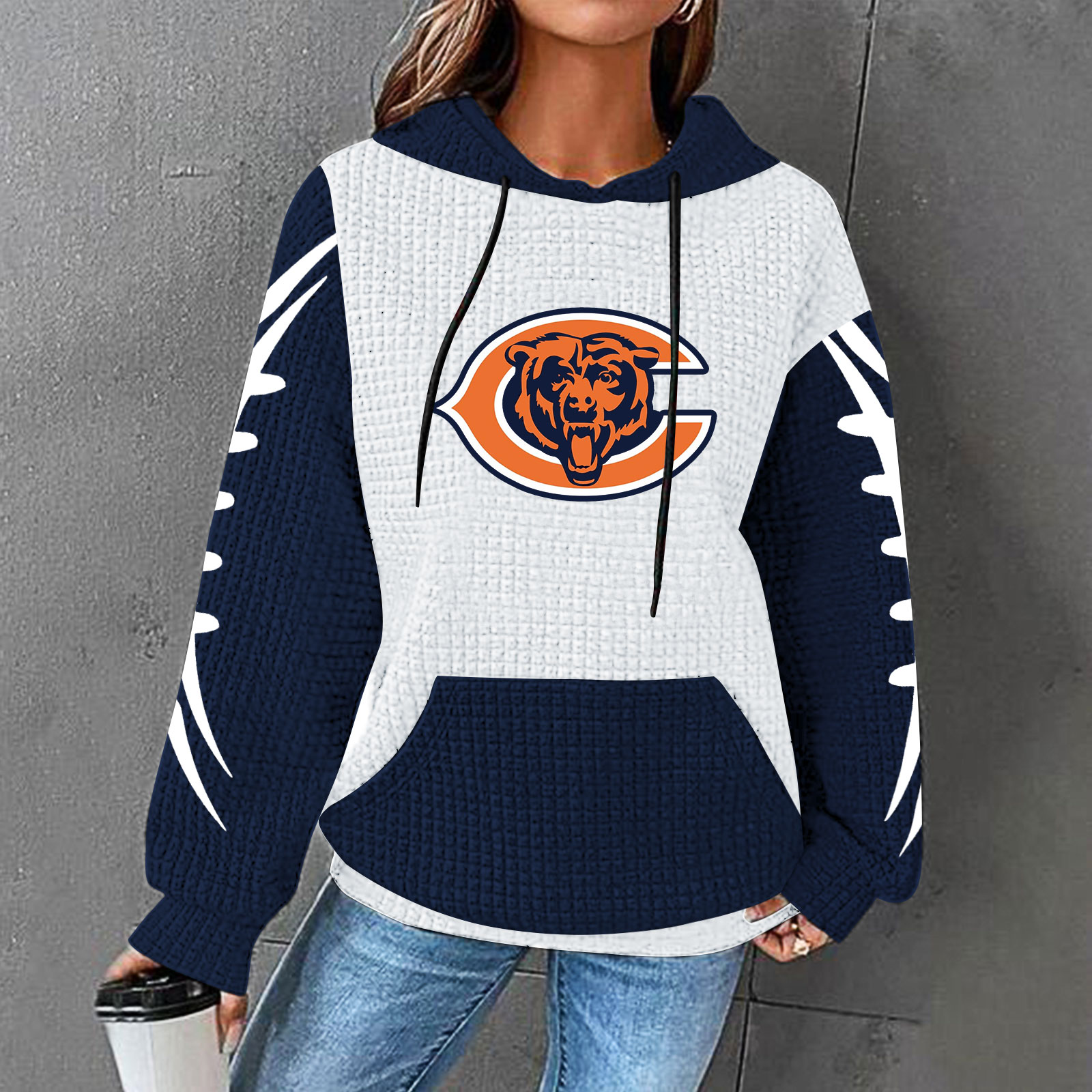 Casual printed Hoodie for men and women-Chicago Bears - fitnfan