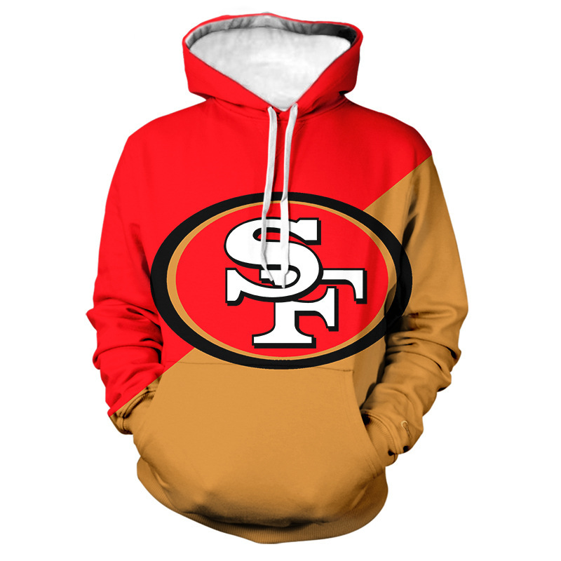 fashion back printed long sleeved Hoodie-San Francisco 49ers - fitnfan