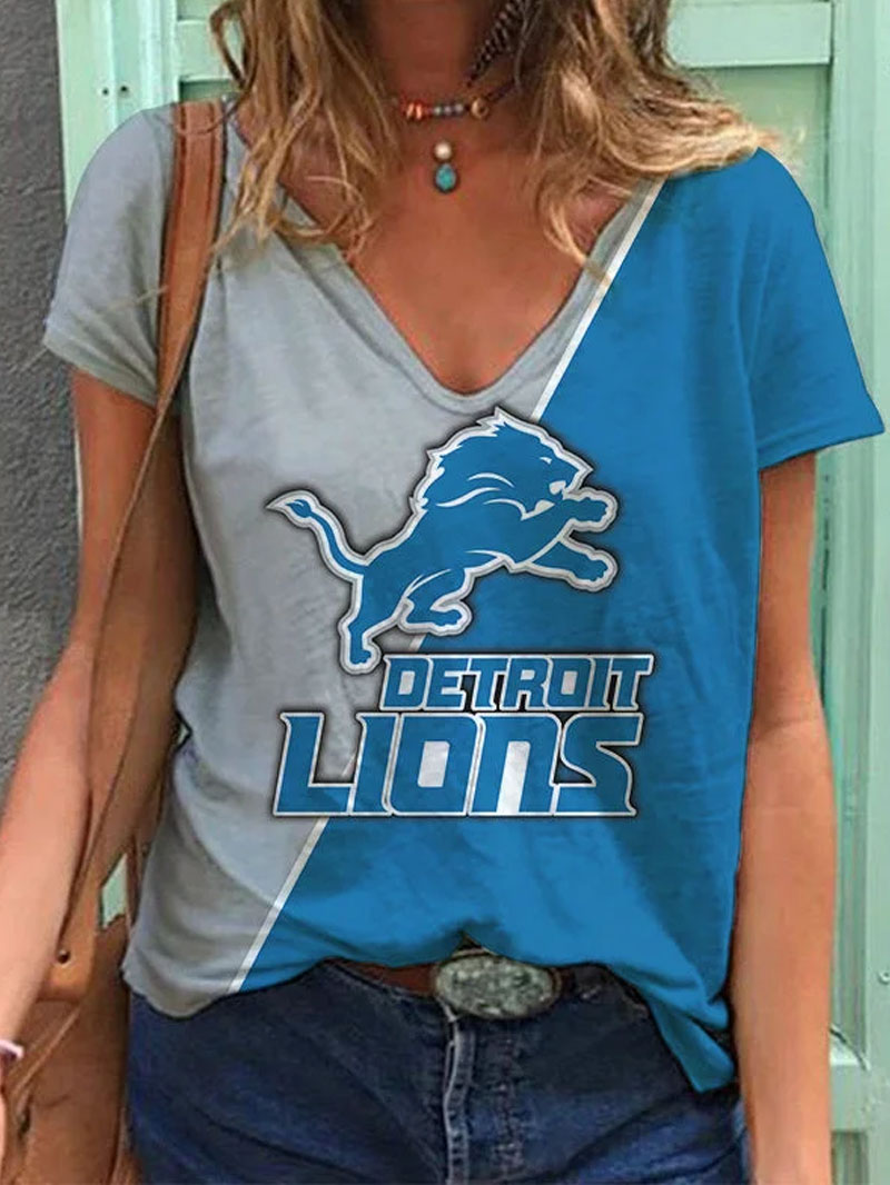 NewLimited Edition Short Sleeve T Shirt-Detroit Lions - fitnfan
