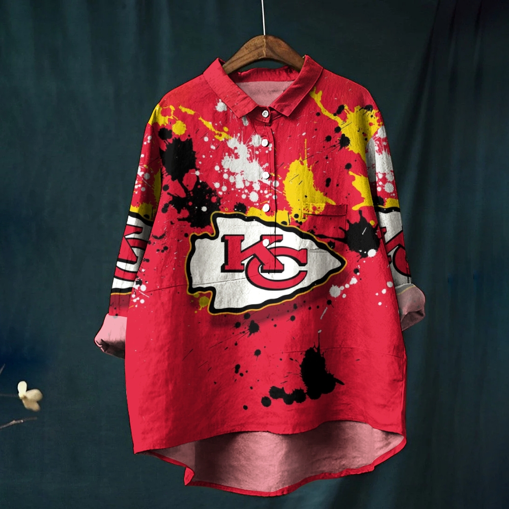 Women's oversized printed Casual shirt - fitnfan