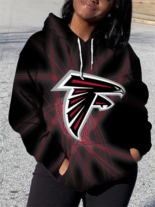 Atlanta Falcons3D Printed Pocket Pullover Hoodie-Atlanta Falcons - fitnfan