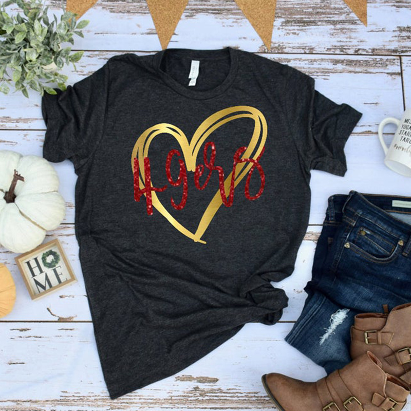 Fashion Casual unisex short sleeve T-shirt-San Francisco 49ers - fitnfan