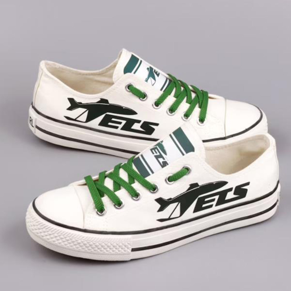 Casual printed low-top canvas shoes unisex-New York Jets - fitnfan
