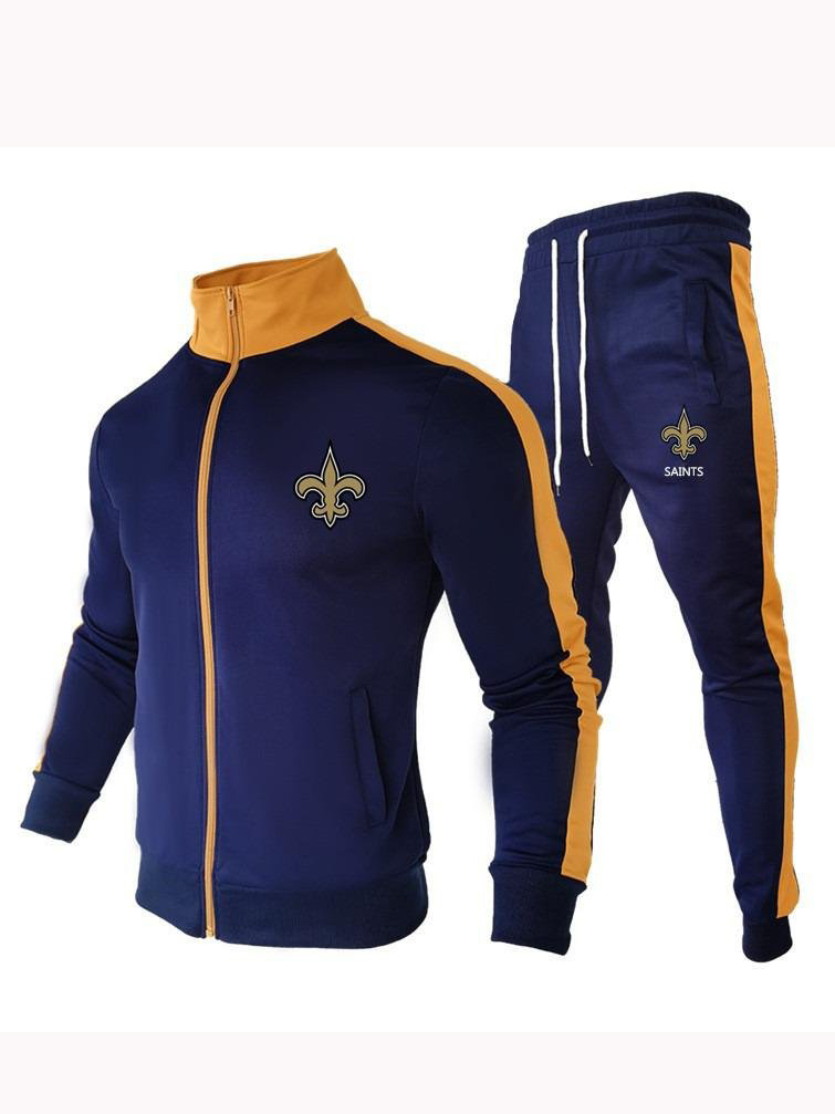New printed long sleeve sports suit-New Orleans Saints - fitnfan