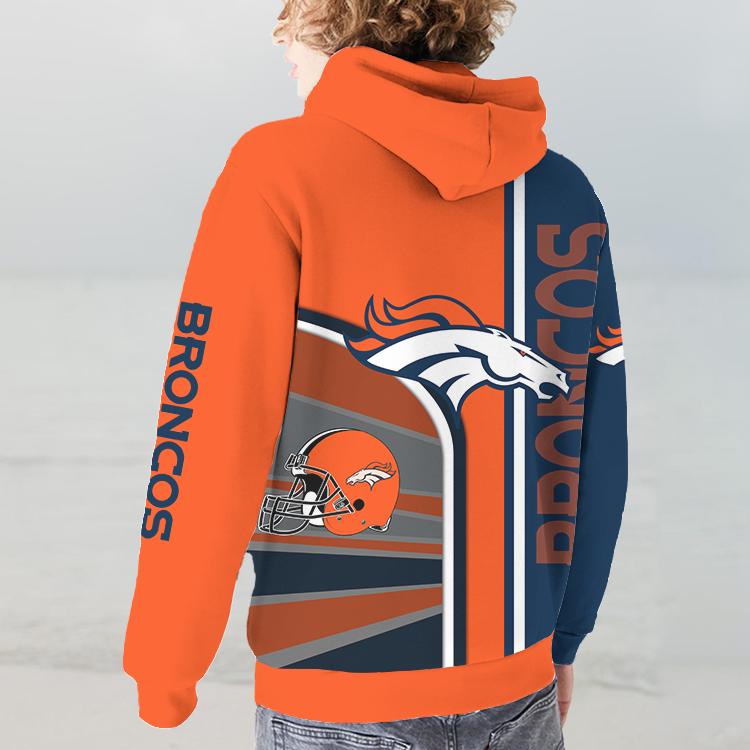 Denver BroncosLimited Edition 3D Printed Pocket Hoodie-Denver Broncos - fitnfan