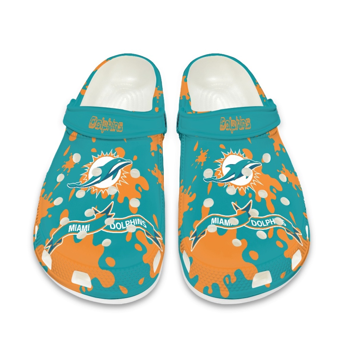Crocs/beach shoes-Miami Dolphins - fitnfan