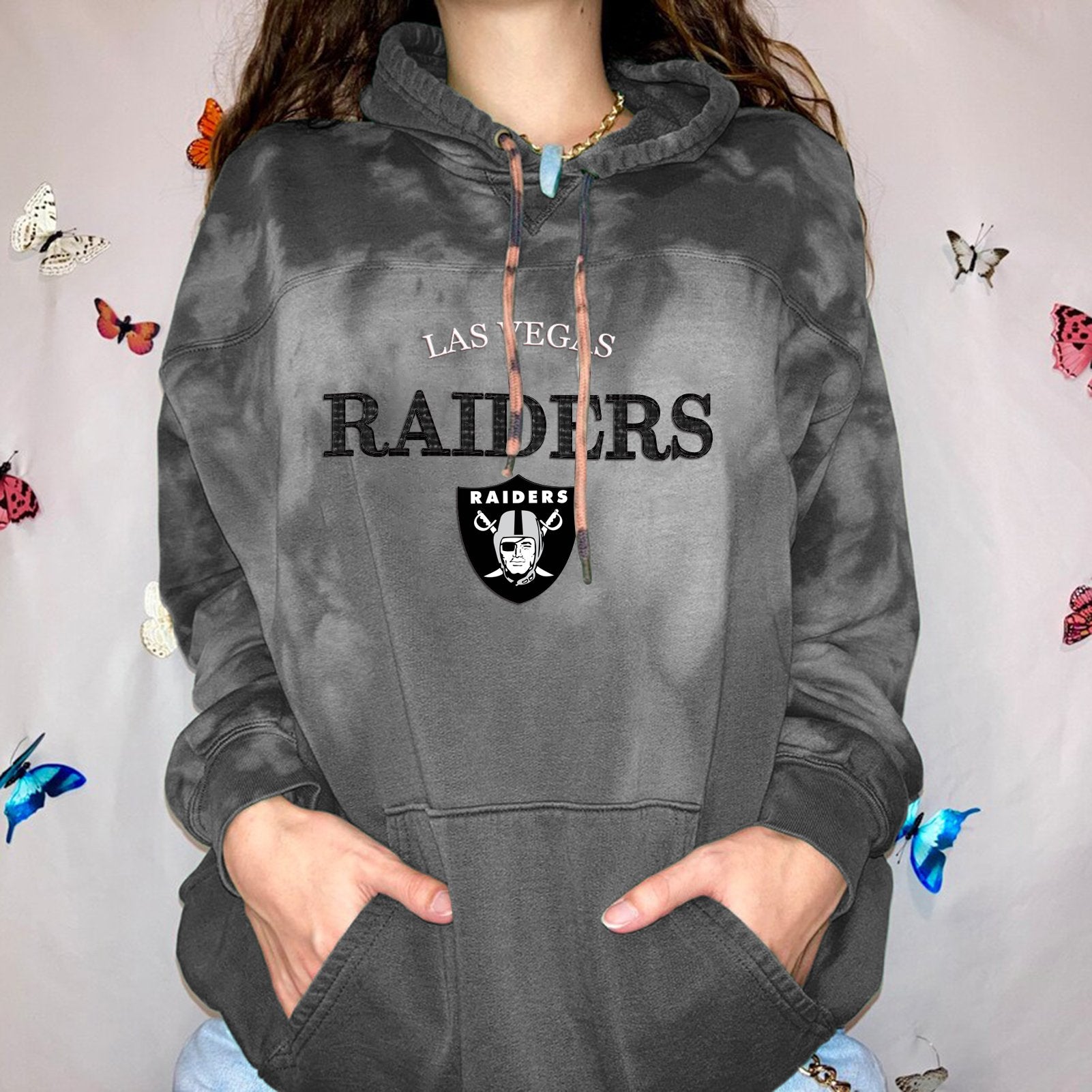 Las Vegas Raiders Women Printed  Hoodie-Las Vegas Raiders - fitnfan