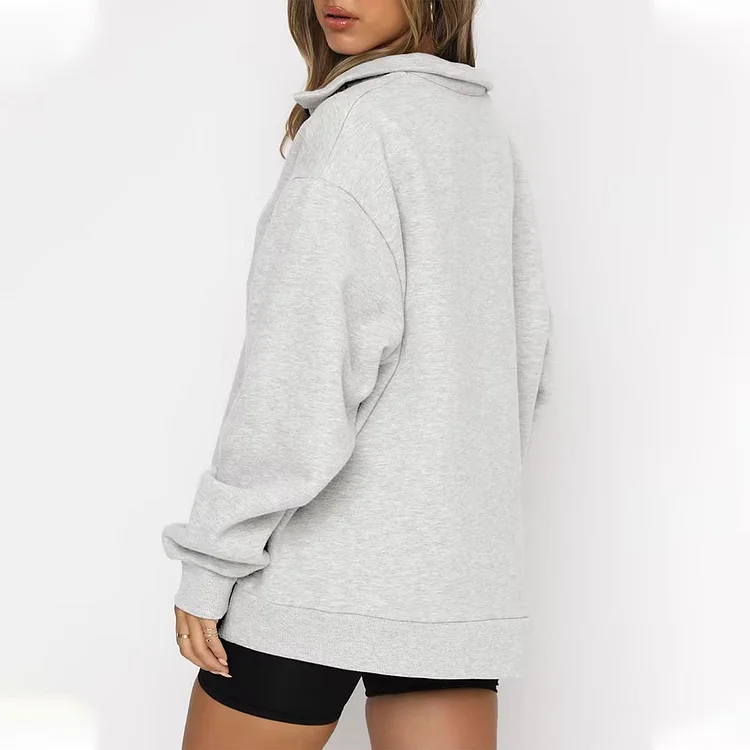 New Ladies Sports Leisure Lapel Zipper Sweatshirt-Jacksonville Jaguars - fitnfan