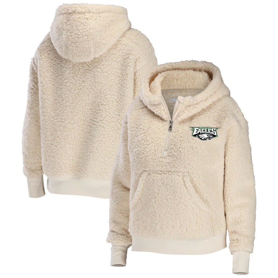 Women's Sherpa Half-Zip Hoodie-Philadelphia Eagles - fitnfan