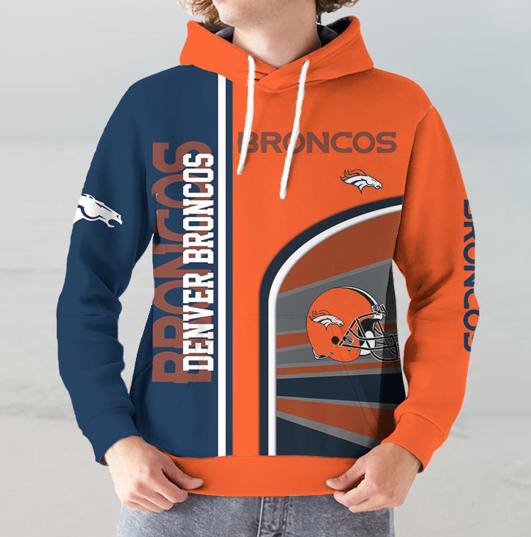 Denver BroncosLimited Edition 3D Printed Pocket Hoodie-Denver Broncos - fitnfan