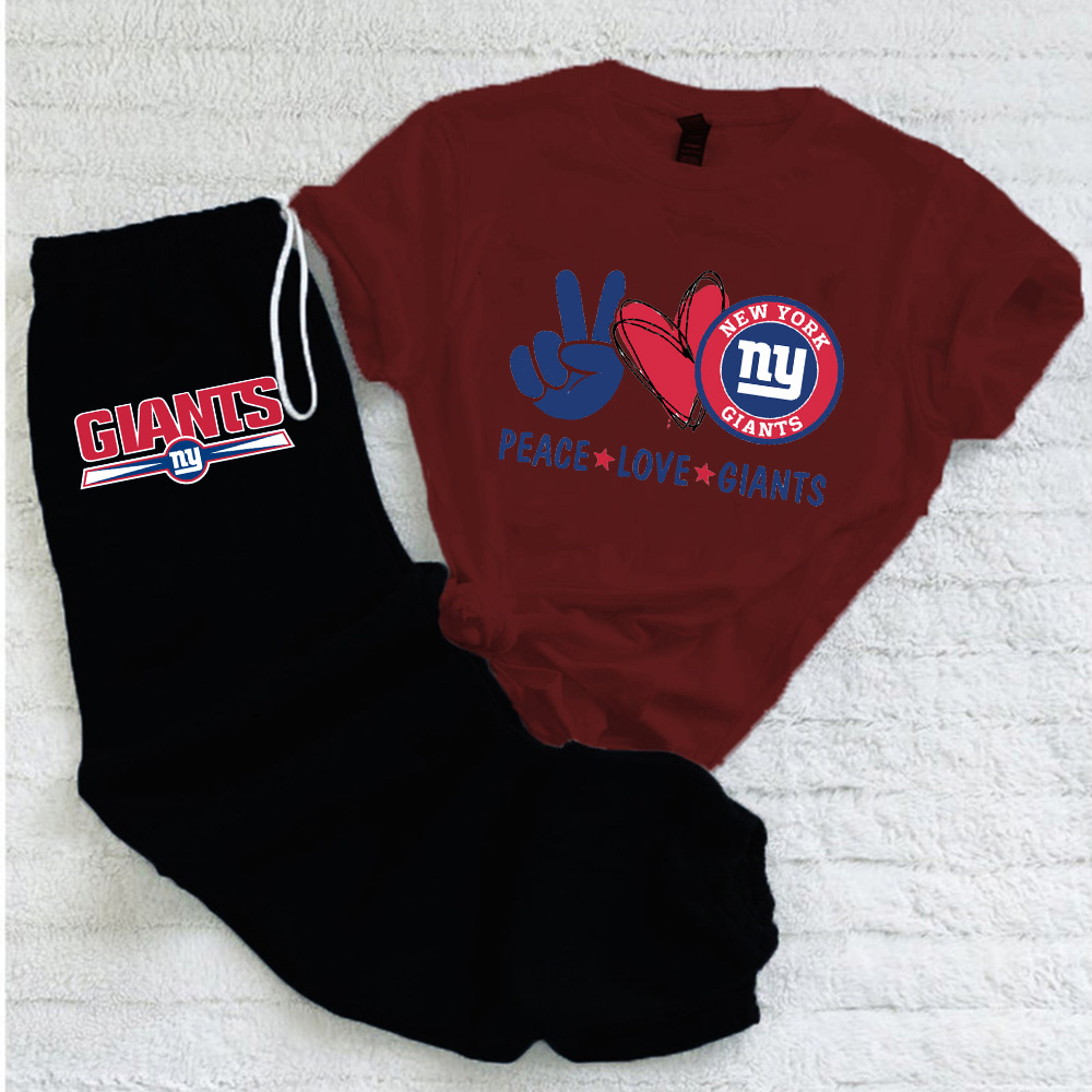 Casual loose fashion printed suit-New York Giants - fitnfan