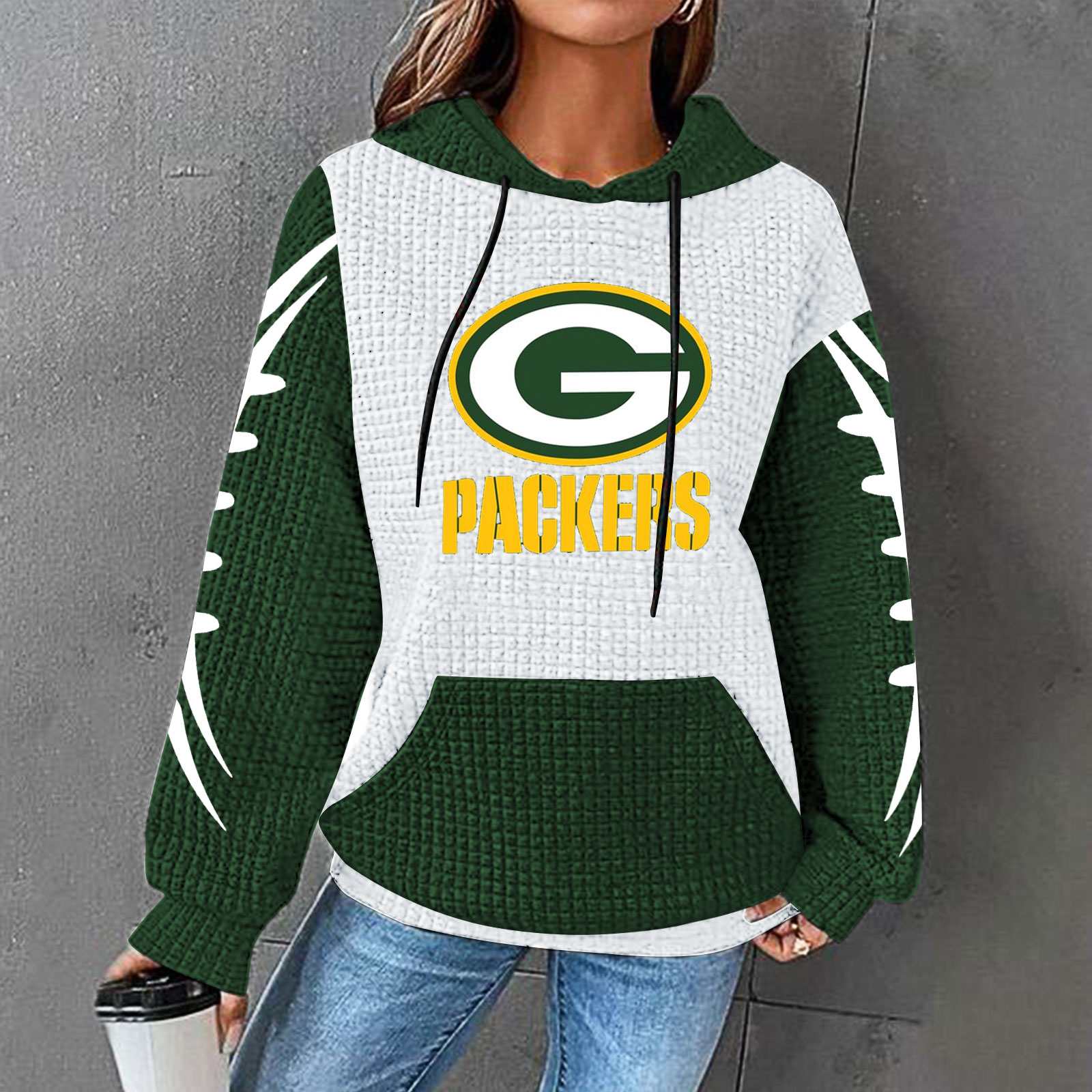 Casual printed Hoodie for men and women-Green Bay Packers - fitnfan