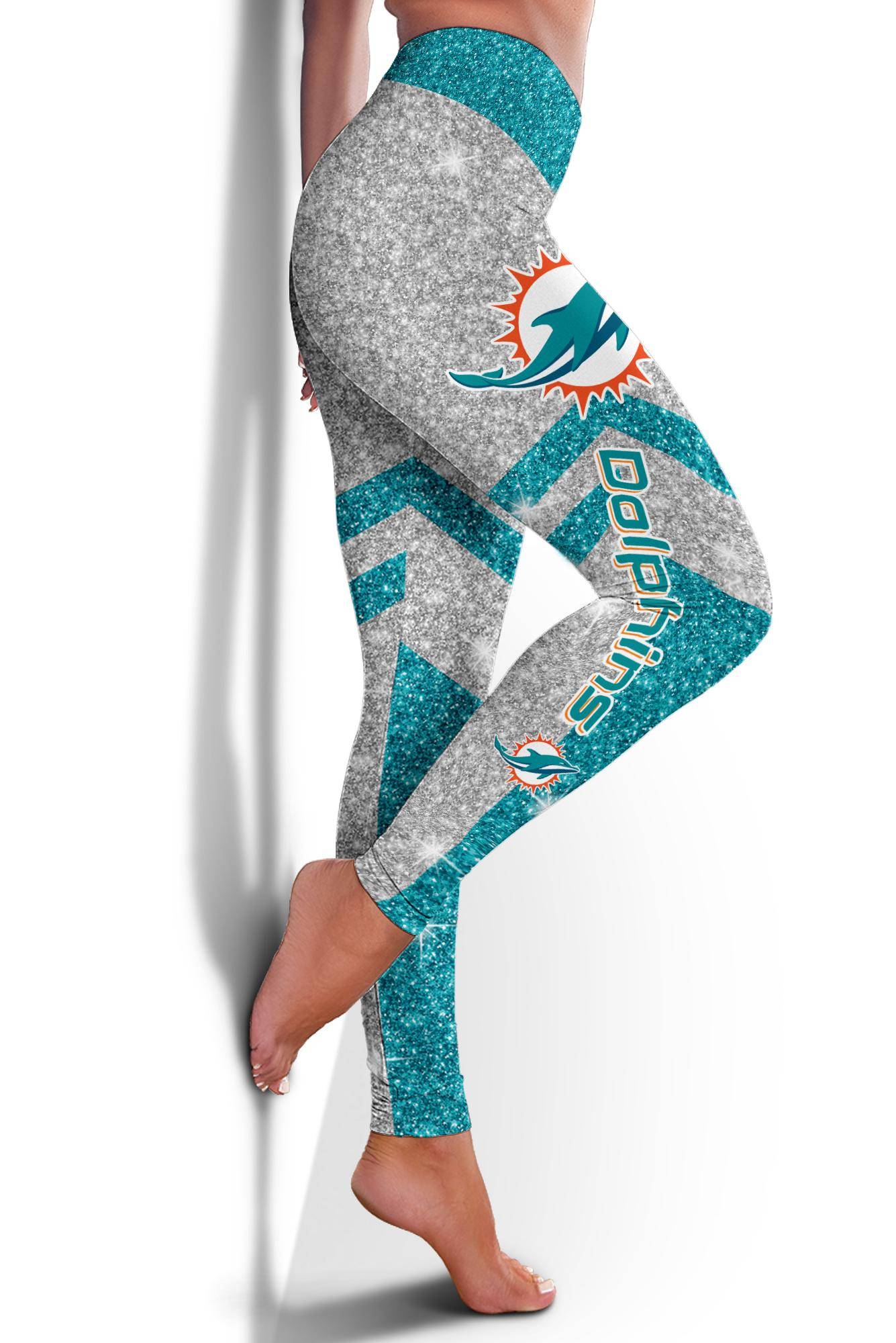 Miami Dolphins Limited Edition 3D Printed Leggings Yoga Pants-Miami Dolphins - fitnfan