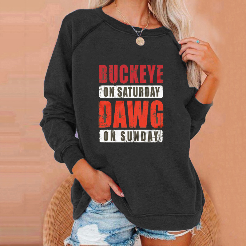 Fashion letter print sweatshirt-Cleveland Browns - fitnfan