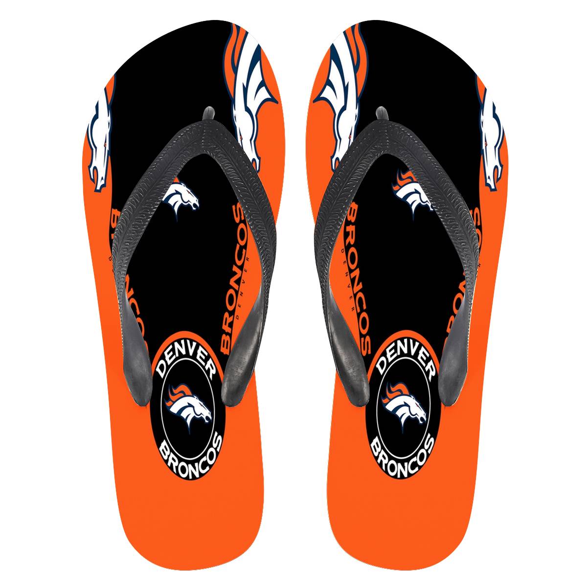 Denver Broncos Flip Flops-Denver Broncos - fitnfan