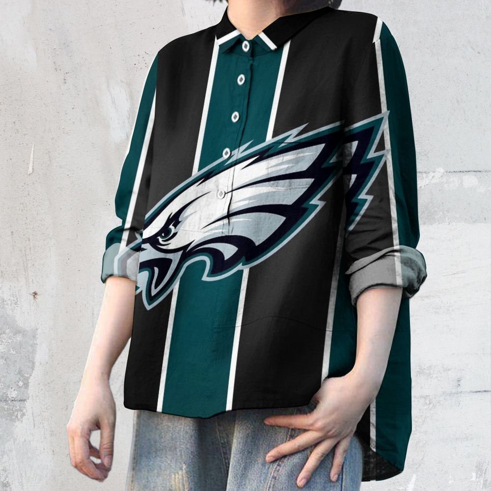 Women's oversized printed Casual shirt - fitnfan