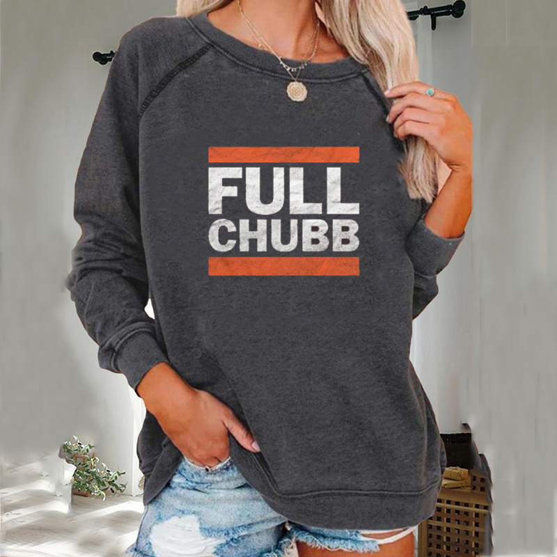 Fashion letter print sweatshirt-Cleveland Browns - fitnfan