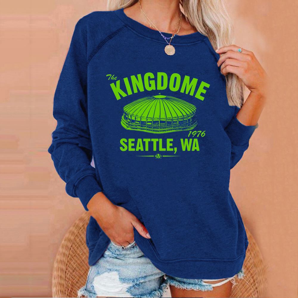 fashion loose Casual sports printed Pullover-Seattle Seahawks - fitnfan