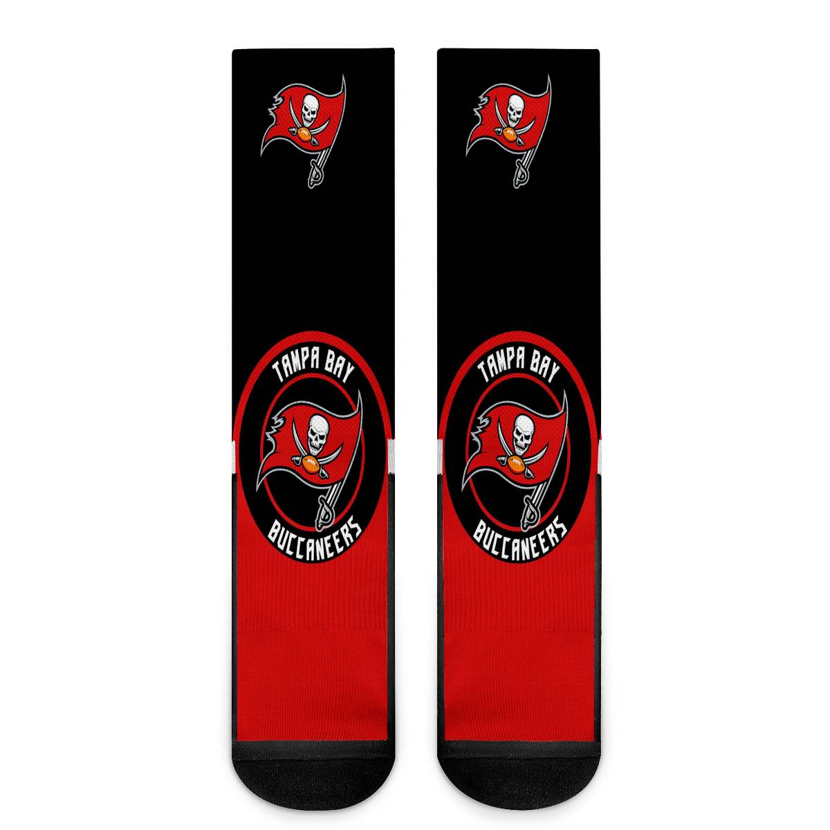 Tampa Bay Buccaneers For Bare Feet Crew Socks-Tampa Bay Buccaneers - fitnfan