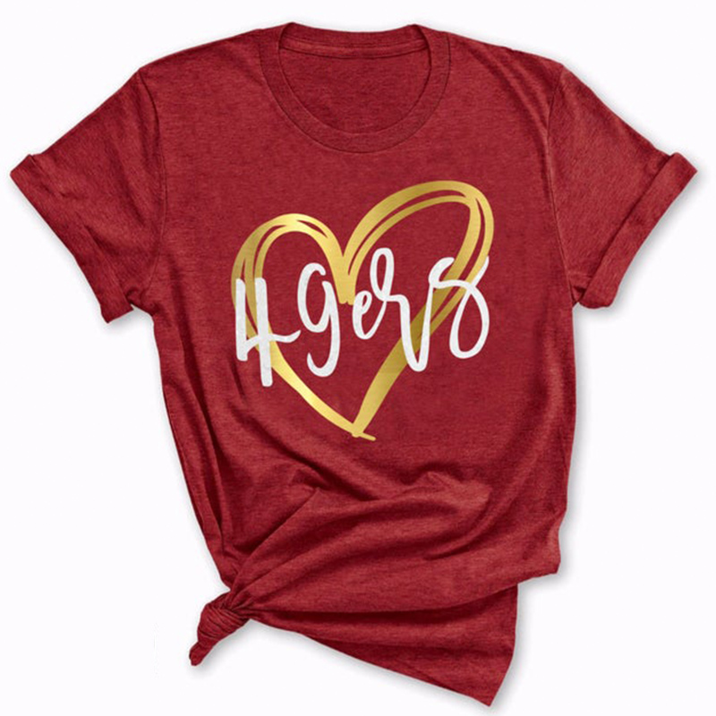 Fashion Casual unisex short sleeve T-shirt-San Francisco 49ers - fitnfan