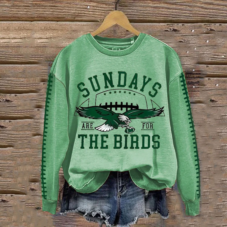Women's New Football Print Vintage Sweatshirt - fitnfan