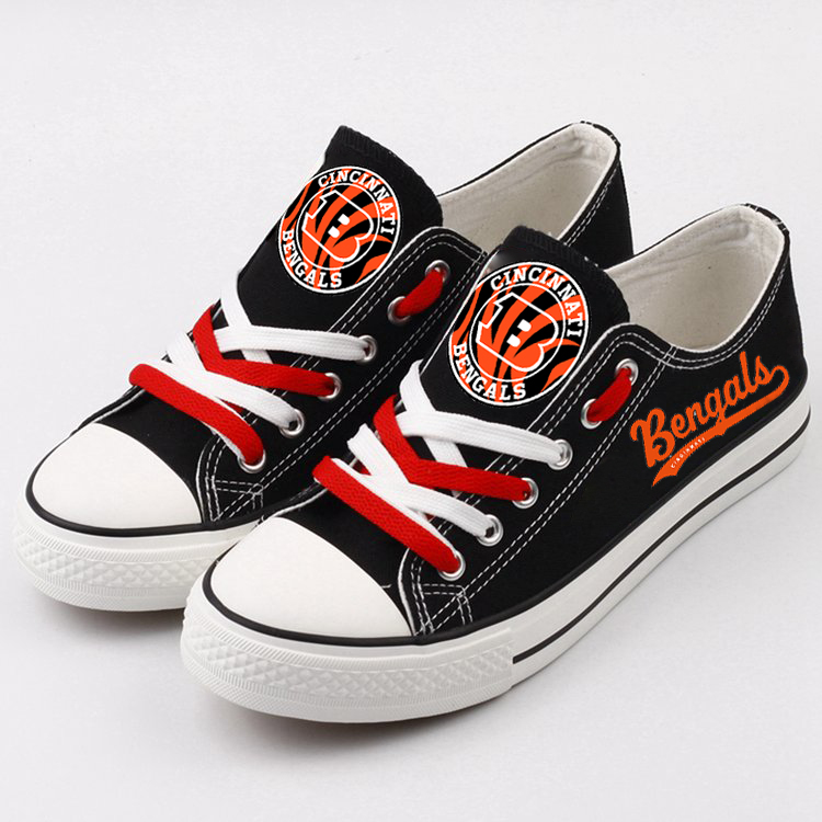 Casual printing couple's canvas shoes-Cincinnati Bengals - fitnfan