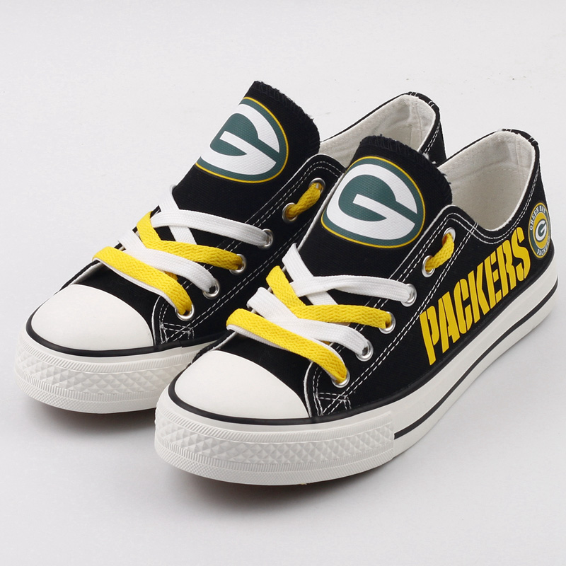 Casual printing couple's canvas shoes-Green Bay Packers - fitnfan