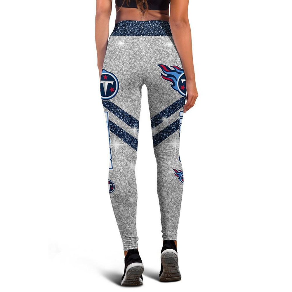Casual fashion contrast printed Leggings-Tennessee Titans - fitnfan