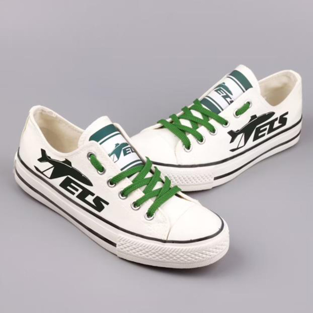 Casual printed low-top canvas shoes unisex-New York Jets - fitnfan