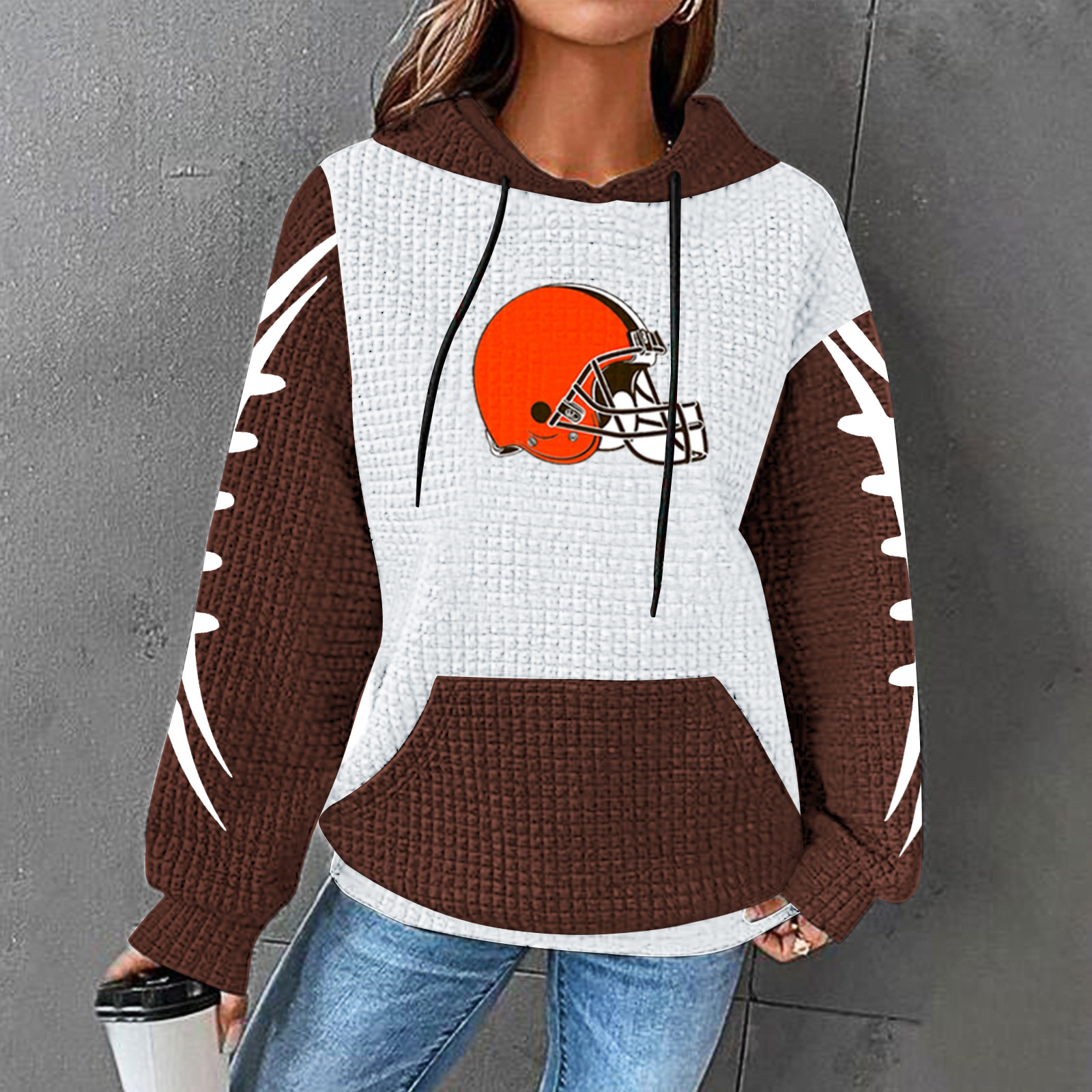 Casual printed Hoodie for men and women-Cleveland Browns - fitnfan